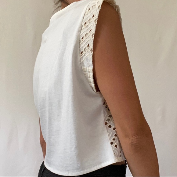 ZARA TRF embroidered cut out top - Picture 4 of 4